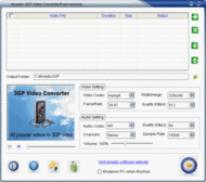 Kingdia 3GP Video Converter screenshot